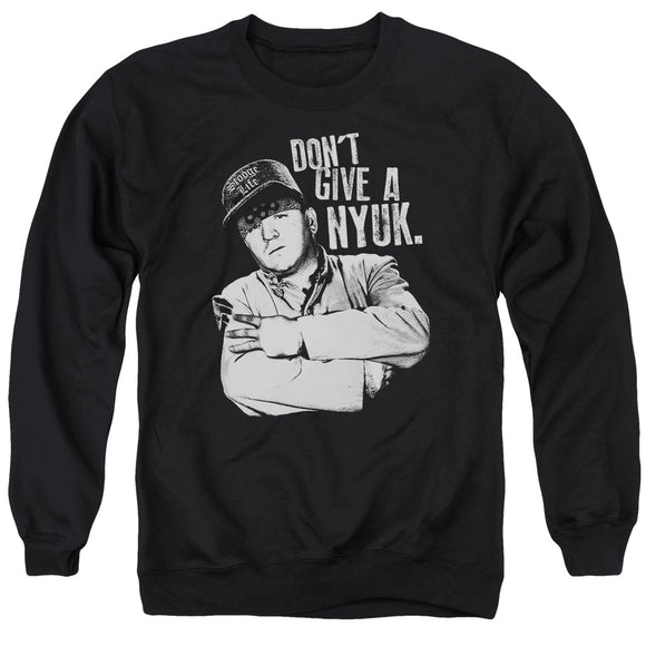 Three Stooges Sweatshirt Don't Give a NYUK Black Pullover - Yoga Clothing for You