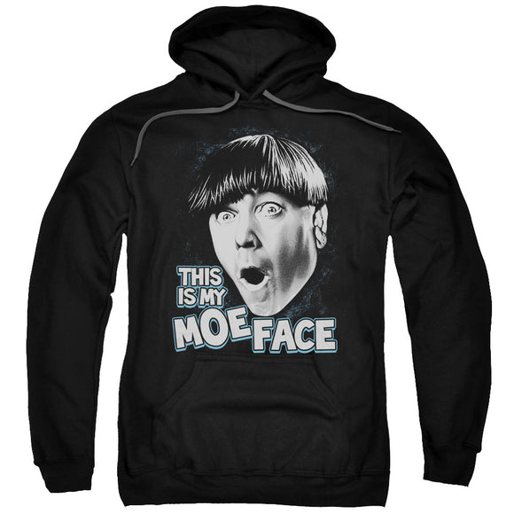 Three Stooges Hoodie Moe Face Black Hoody - Yoga Clothing for You