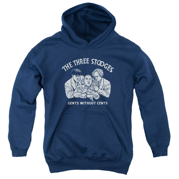 Three Stooges Kids Hoodie Gents Without Cents Navy Hoody - Yoga Clothing for You
