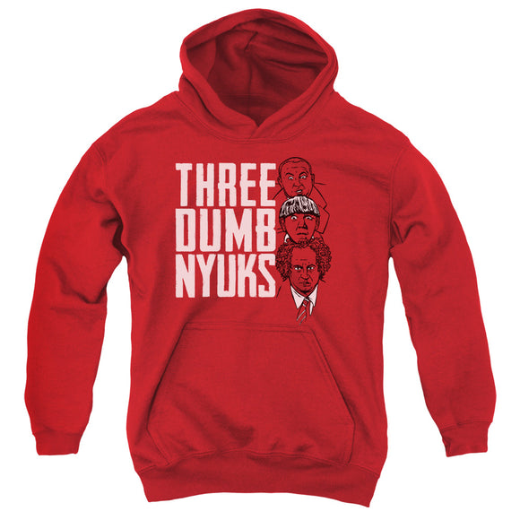 Three Stooges Kids Hoodie Three Dumb NYUKS Red Hoody - Yoga Clothing for You