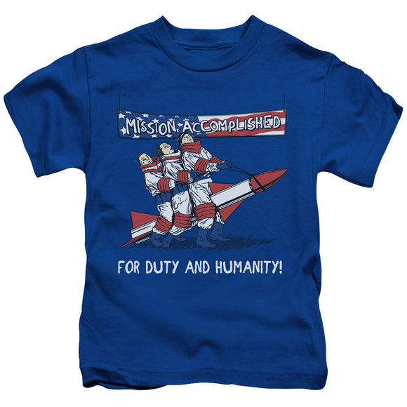 Three Stooges Boys T-Shirt Mission Accomplished Royal Tee - Yoga Clothing for You
