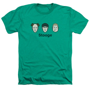 Three Stooges Heather T-Shirt Cartoon Characters Kelly Tee - Yoga Clothing for You