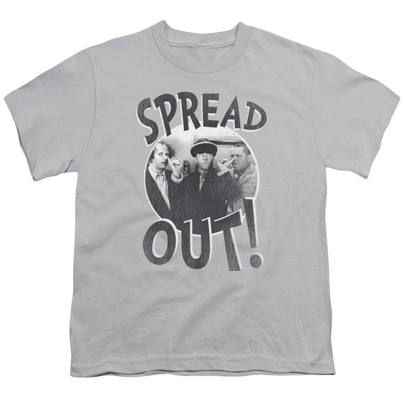 Three Stooges Kids T-Shirt Spread Out Silver Tee - Yoga Clothing for You