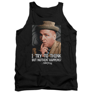 Three Stooges Tanktop Curly Think Black Tank - Yoga Clothing for You