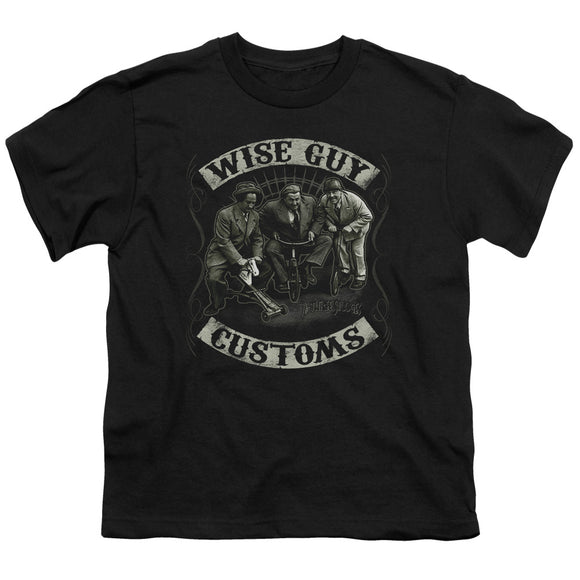 Three Stooges Kids T-Shirt Wise Guy Customs Black Tee - Yoga Clothing for You