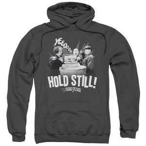 Three Stooges Hoodie Hold Still Charcoal Hoody - Yoga Clothing for You