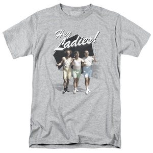Three Stooges T-Shirt Hey Ladies Heather Tee - Yoga Clothing for You