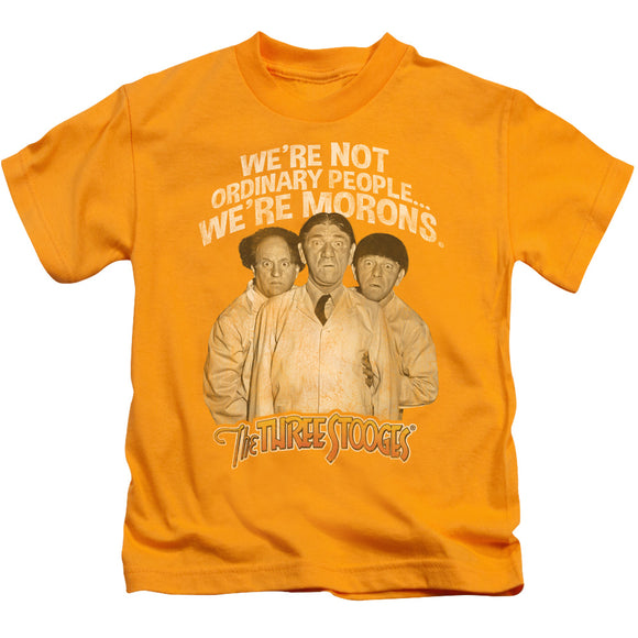 Three Stooges Boys T-Shirt Morons Gold Tee - Yoga Clothing for You
