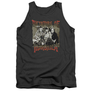 Three Stooges Tanktop Dictators of Moronica Charcoal Tank - Yoga Clothing for You