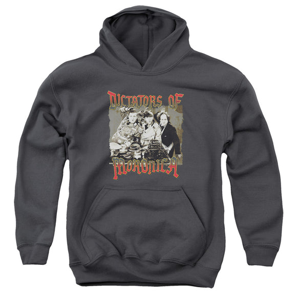 Three Stooges Kids Hoodie Dictators of Moronica Charcoal Hoody - Yoga Clothing for You