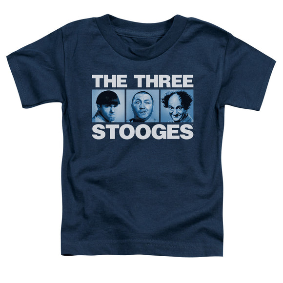 Three Stooges Toddler T-Shirt Headshots Navy Tee - Yoga Clothing for You