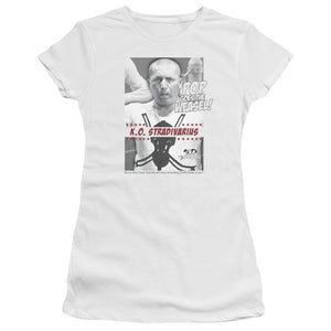 Three Stooges Juniors Premium Shirt Pop Goes the Weasel White - Yoga Clothing for You