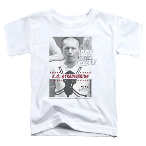 Three Stooges Toddler T-Shirt Pop Goes the Weasel White Tee - Yoga Clothing for You