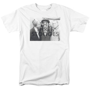 Three Stooges T-Shirt Watermark White Tee - Yoga Clothing for You