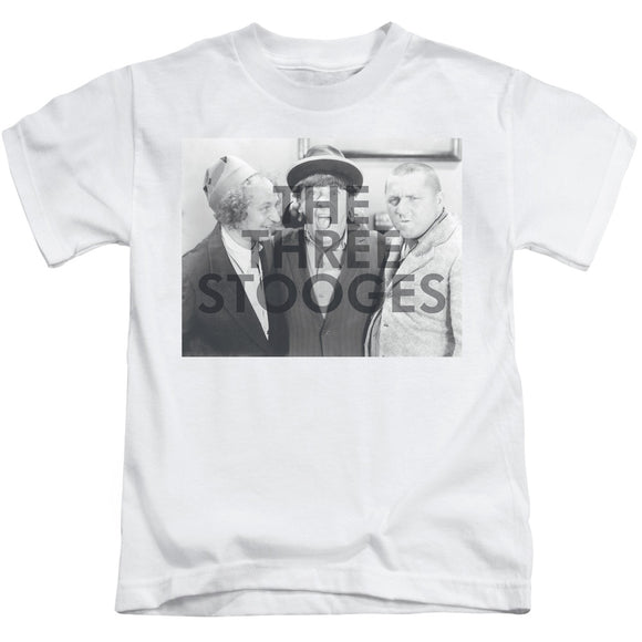 Three Stooges Boys T-Shirt Watermark White Tee - Yoga Clothing for You