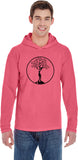 Black Tree of Life Circle Pigment Hoodie Yoga Tee Shirt - Yoga Clothing for You
