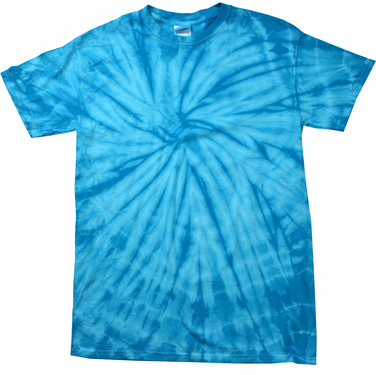 Tie Dye Shirt Multi Color Spider Turquoise T-Shirt
