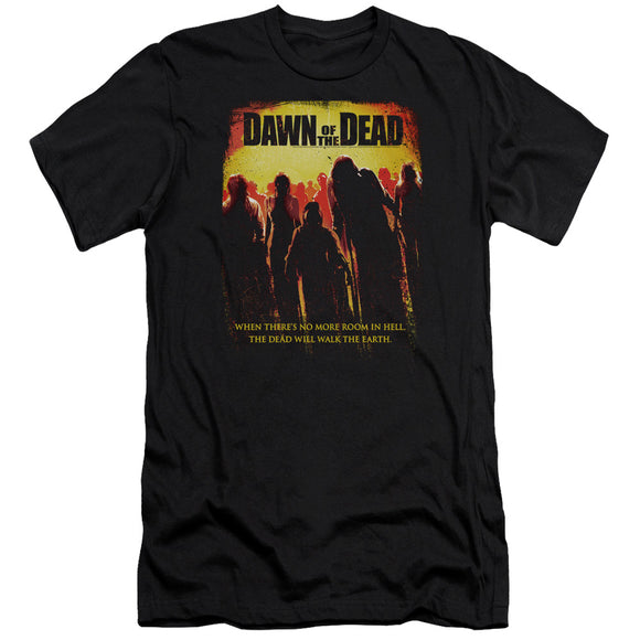 Dawn of the Dead Premium Canvas T-Shirt Poster Black Tee - Yoga Clothing for You