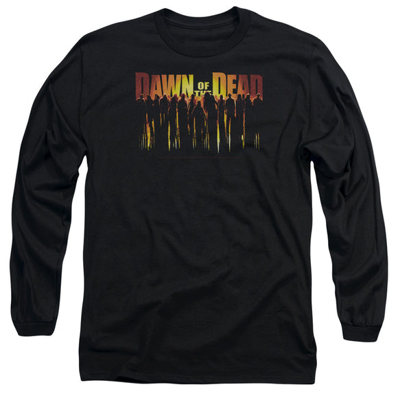 Dawn of the Dead Long Sleeve T-Shirt Walking Dead Black Tee - Yoga Clothing for You