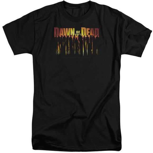 Dawn of the Dead Tall T-Shirt Walking Dead Black Tee - Yoga Clothing for You