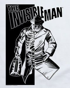The Invisible Man Womens T-Shirt Briefcase White Tee - Yoga Clothing for You