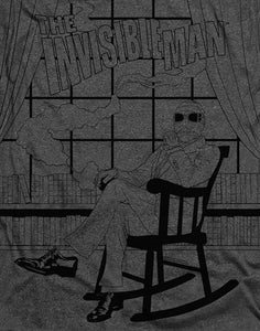The Invisible Man Heather T-Shirt Rocking Chair Charcoal Tee - Yoga Clothing for You