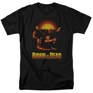 Dawn of the Dead T-Shirt Main Characters Black Tee - Yoga Clothing for You