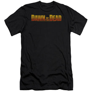Dawn of the Dead Premium Canvas T-Shirt Logo Black Tee - Yoga Clothing for You