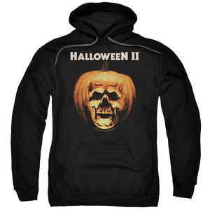 Halloween Hoodie Skull in Pumpkin Black Hoody - Yoga Clothing for You