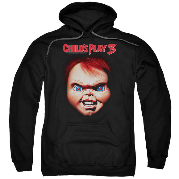 Childs Play Hoodie Chucky Close Up Black Hoody - Yoga Clothing for You