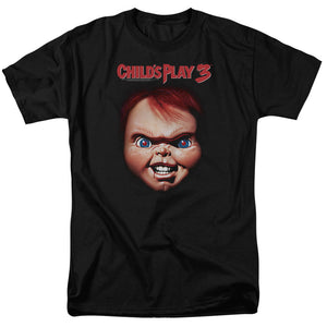 Childs Play T-Shirt Chucky Close Up Black Tee - Yoga Clothing for You