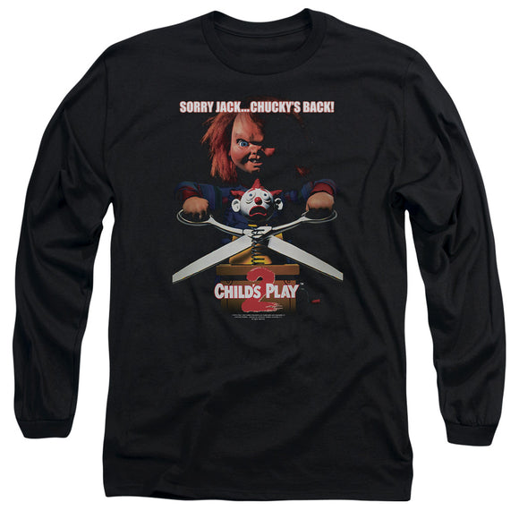 Childs Play Long Sleeve T-Shirt Movie Poster Black Tee - Yoga Clothing for You