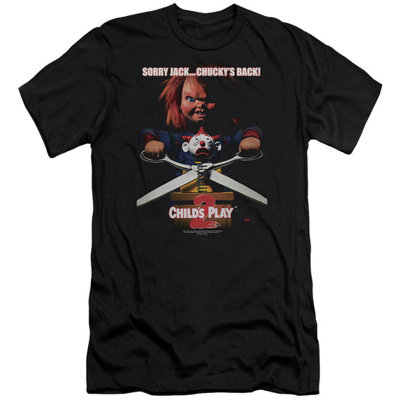 Childs Play Premium Canvas T-Shirt Movie Poster Black Tee - Yoga Clothing for You