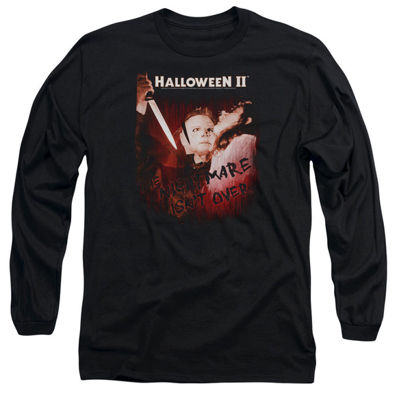 Halloween Long Sleeve T-Shirt Nightmare Isn't Over Black Tee - Yoga Clothing for You
