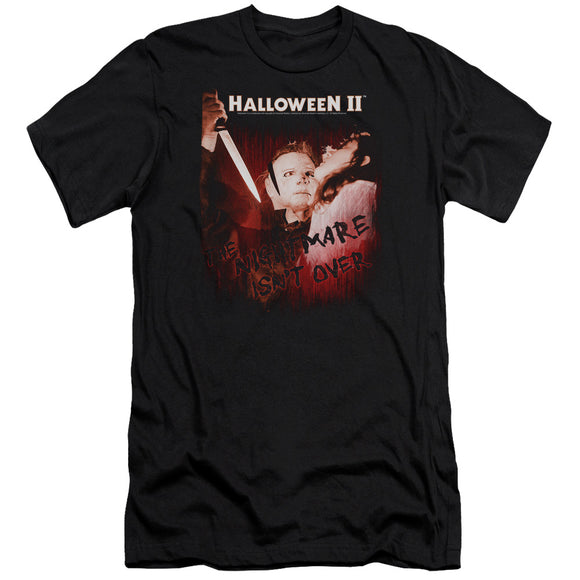 Halloween Premium Canvas T-Shirt Nightmare Isn't Over Black Tee - Yoga Clothing for You