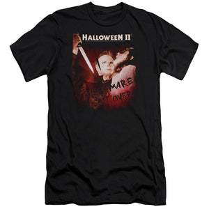 Halloween Slim Fit T-Shirt Nightmare Isn't Over Black Tee - Yoga Clothing for You