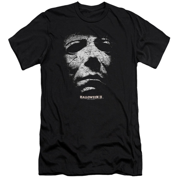 Halloween Premium Canvas T-Shirt Michael Myers Mask Black Tee - Yoga Clothing for You