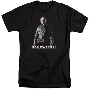 Halloween Tall T-Shirt Michael Myers Glow Black Tee - Yoga Clothing for You