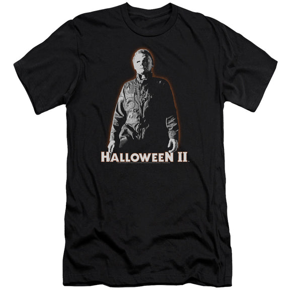 Halloween Slim Fit T-Shirt Michael Myers Glow Black Tee - Yoga Clothing for You