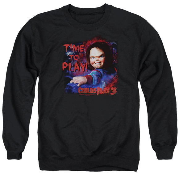 Childs Play Sweatshirt Chucky Time To Play Black Pullover - Yoga Clothing for You
