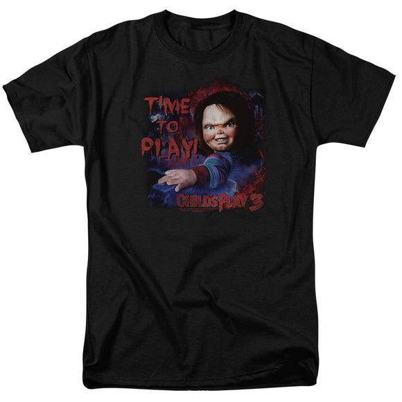 Childs Play T-Shirt Chucky Time To Play Black Tee - Yoga Clothing for You