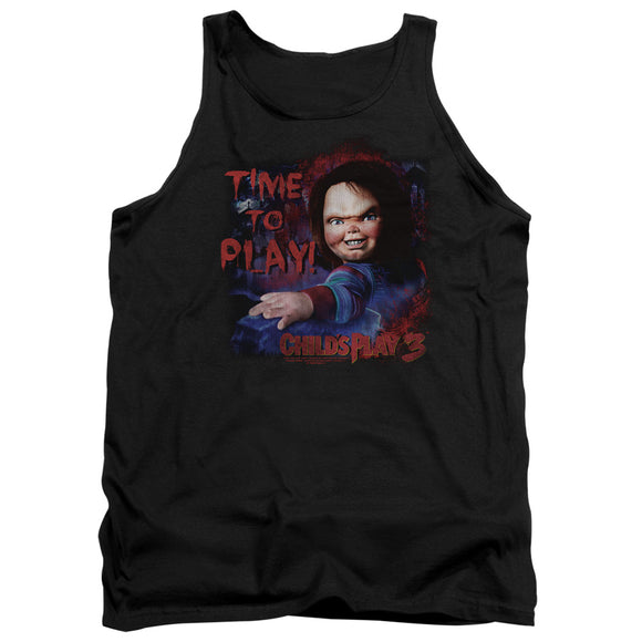 Childs Play Tanktop Chucky Time To Play Black Tank - Yoga Clothing for You