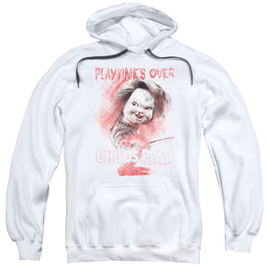 Childs Play Hoodie Playtimes Over White Hoody - Yoga Clothing for You