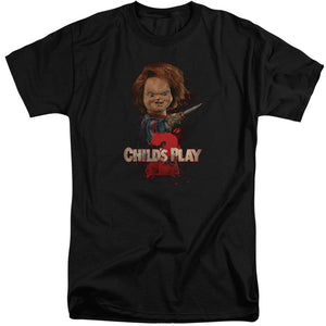 Childs Play Tall T-Shirt Hand Knife Black Tee - Yoga Clothing for You