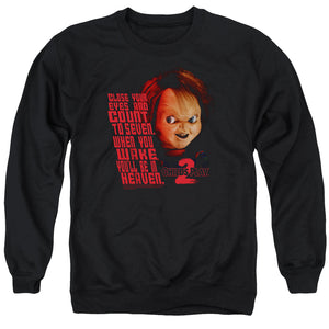 Childs Play Sweatshirt Close Your Eyes Black Pullover - Yoga Clothing for You