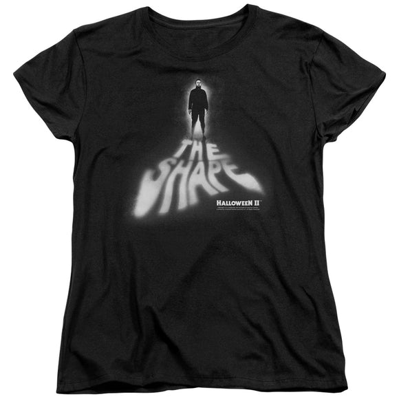 Halloween Womens T-Shirt The Shape Black Tee - Yoga Clothing for You