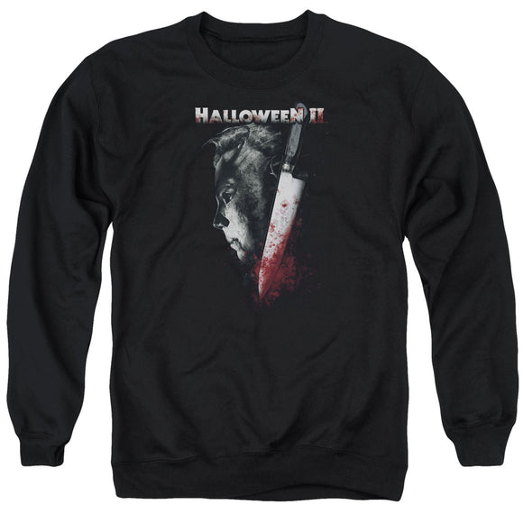 Halloween Sweatshirt Michael Myers Side Profile Black Pullover - Yoga Clothing for You