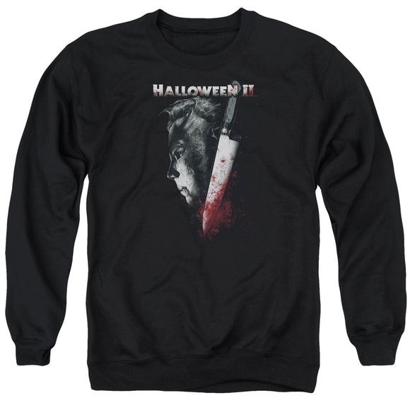 Halloween Sweatshirt Michael Myers Side Profile Black Pullover - Yoga Clothing for You