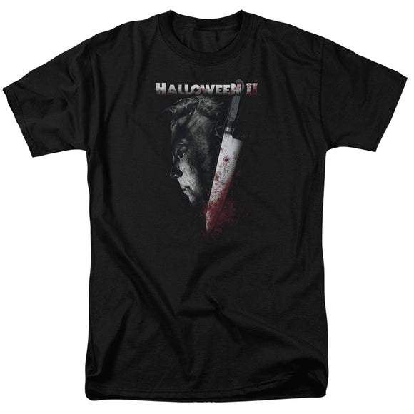 Halloween T-Shirt Michael Myers Side Profile Black Tee - Yoga Clothing for You