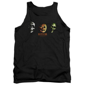 Halloween Tanktop Three Masks Black Tank - Yoga Clothing for You